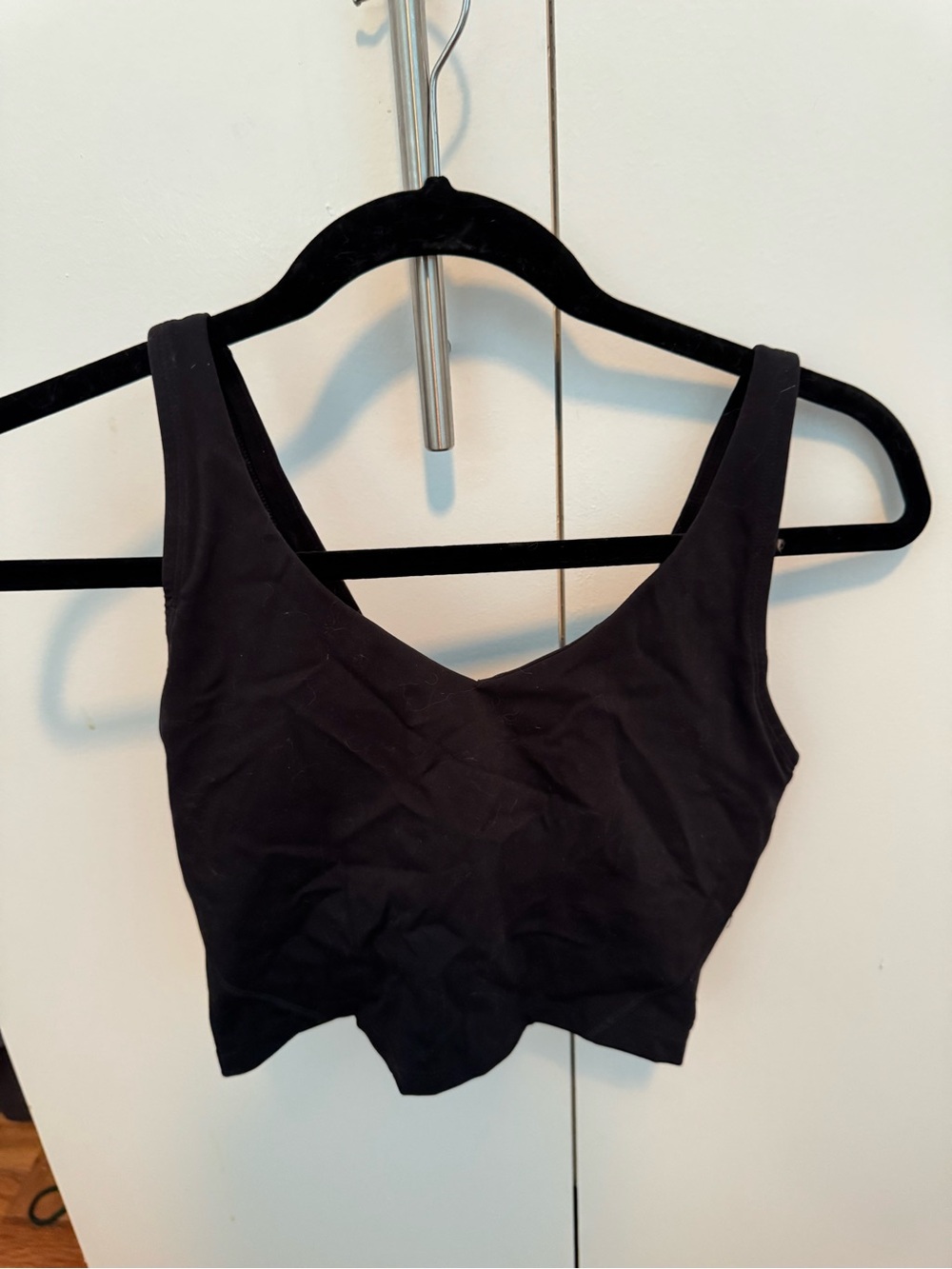 Target Black Seamless Crop Bralette with Wide Straps